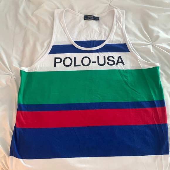 Used Men’s Large POLO USA tank top - Picture 1 of 3